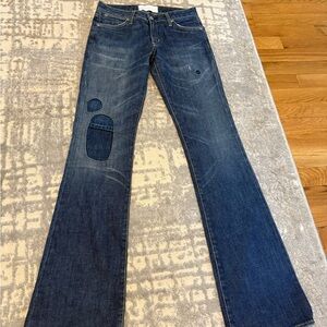 Paper Denim & Cloth Classic Blue Straight Jeans